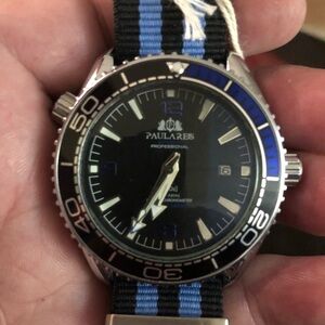 New Black and Blue Paularies Men's Watch